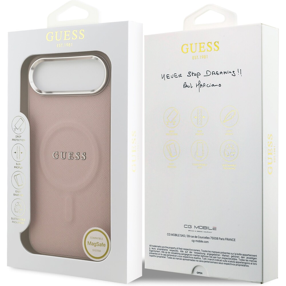Guess-PU-Saffiano-MagSafe-kryt-iPhone-Air-ruzovy
