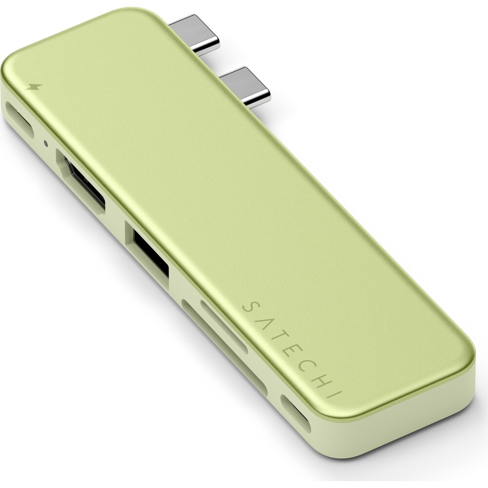 Satechi-USB-C-Snap-Hub-MacBook-Neo-citrusove-zluty