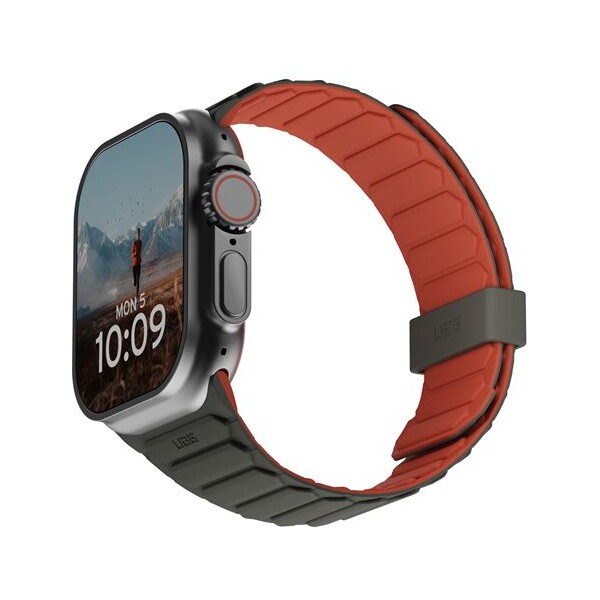 UAG-Pathfinder-reminek-Apple-Watch-49-46-45-44-42mm-olivovy-oranzovy