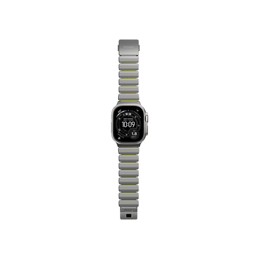 Nomad-Stratos-Band-FKM-reminek-Apple-Watch-45-46-49mm-Natural-Titanium-Volt