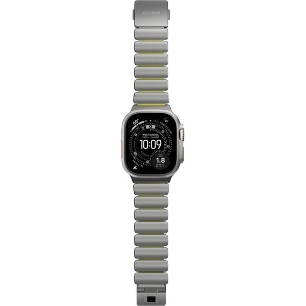 Nomad-Stratos-Band-FKM-reminek-Apple-Watch-45-46-49mm-Natural-Titanium-Volt
