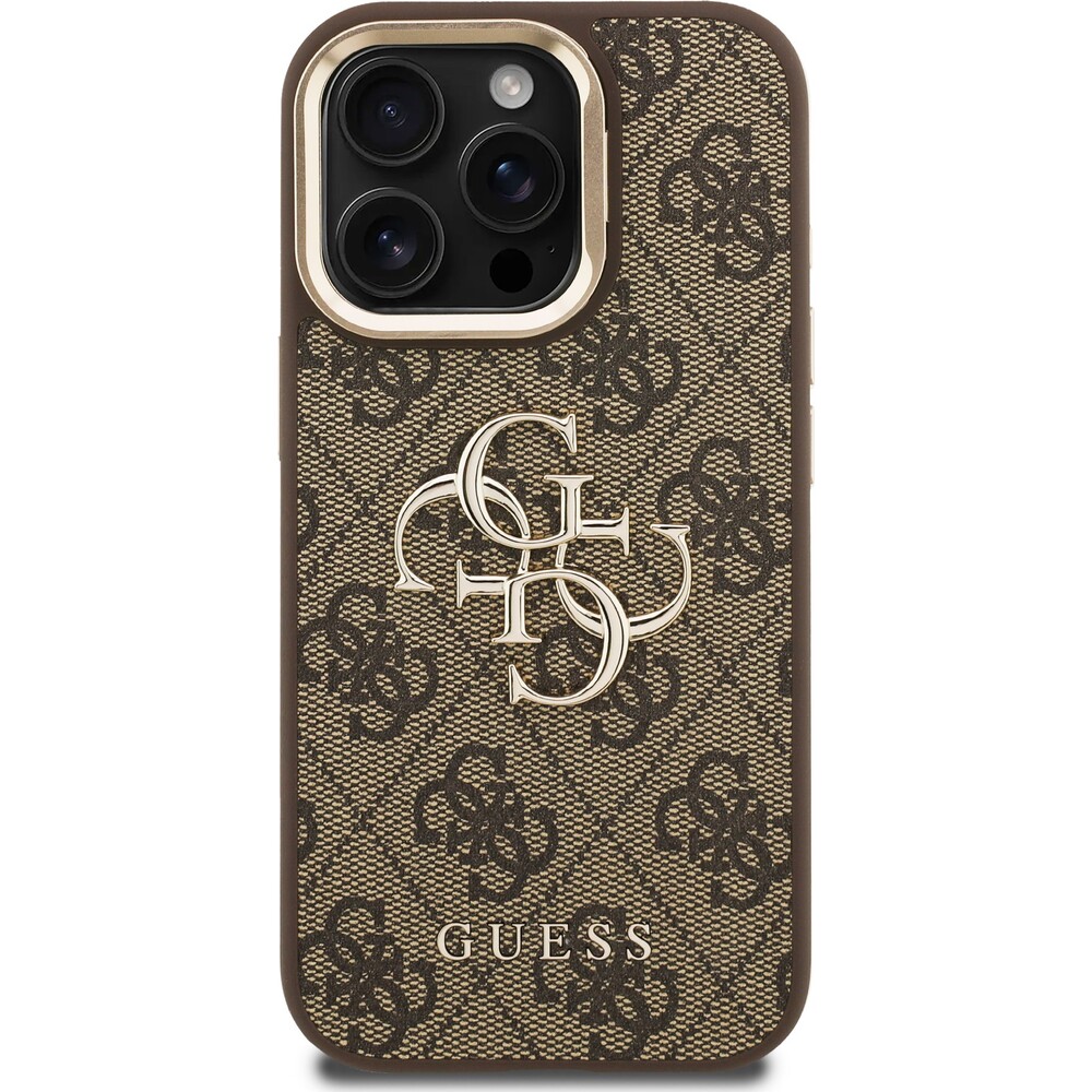 Guess-PU-4G-Metal-Logo-Stand-Camera-Frame-kryt-iPhone-15-Pro-Max-hnedy