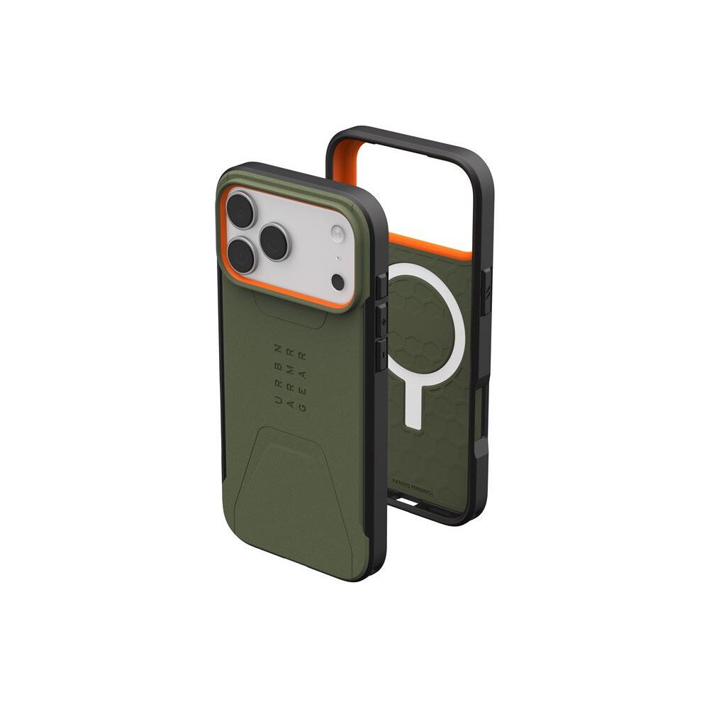 UAG-Civilian-Magsafe-kryt-iPhone-17-Pro-Max-zeleny-oranzovy