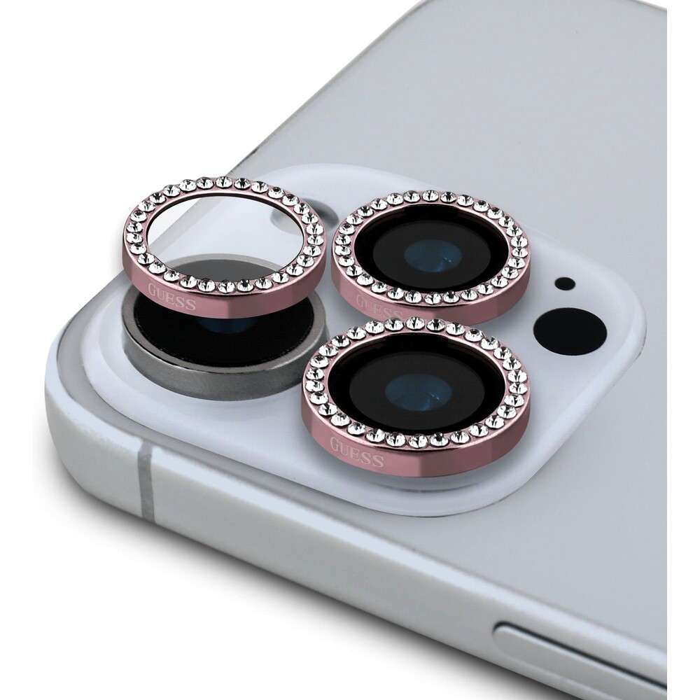 Guess-Fixed-Glliter-ochranna-skla-cocek-iPhone-16-Pro-16-Pro-Max-ruzova