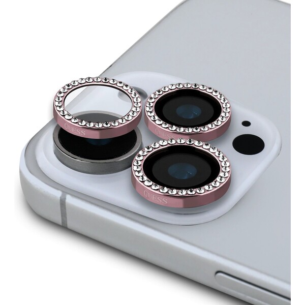 Guess-Fixed-Glliter-ochranna-skla-cocek-iPhone-16-Pro-16-Pro-Max-ruzova