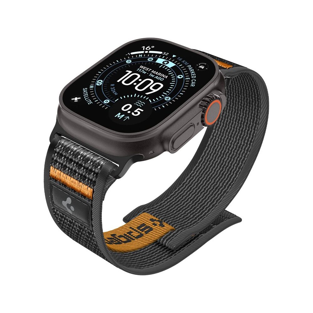 Spigen-Athlex-Air-2-Active-reminek-Apple-Watch-49-46-45-44mm-cerny-oranzovy