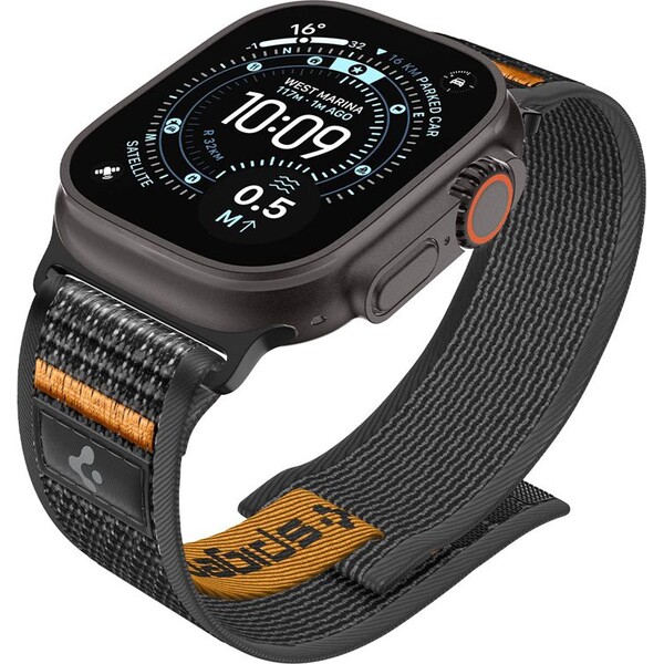 Spigen-Athlex-Air-2-Active-reminek-Apple-Watch-49-46-45-44mm-cerny-oranzovy