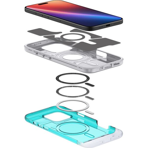 Spigen-Classic-C1-MagSafe-kryt-iPhone-16-Pro-bondi-blue
