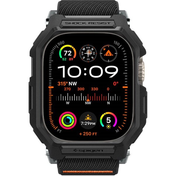 Spigen-Lite-Fit-Pro-reminek-Apple-Watch-Ultra-3-2-1-49mm-matne-cerny