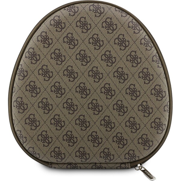 Guess-PU-4G-Triangle-Logo-ENC-bezdratova-sluchatka-hneda