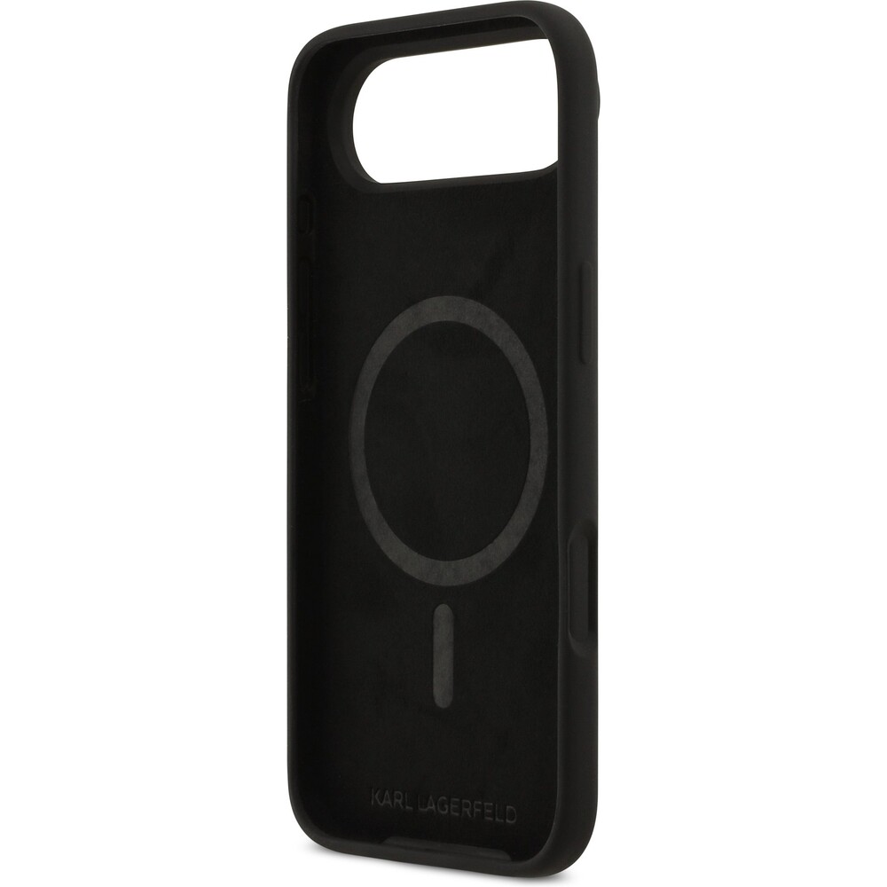 Karl-Lagerfeld-Liquid-Silicone-Double-Heads-MagSafe-kryt-iPhone-Air-cerny