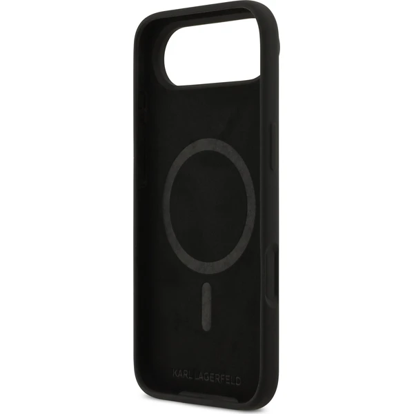 Karl-Lagerfeld-Liquid-Silicone-Double-Heads-MagSafe-kryt-iPhone-Air-cerny