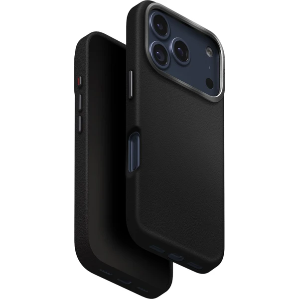 UNIQ-Lyden-Premium-Leatherette-MagClick-MagSafe-kryt-iPhone-17-Pro-Dallas-Black