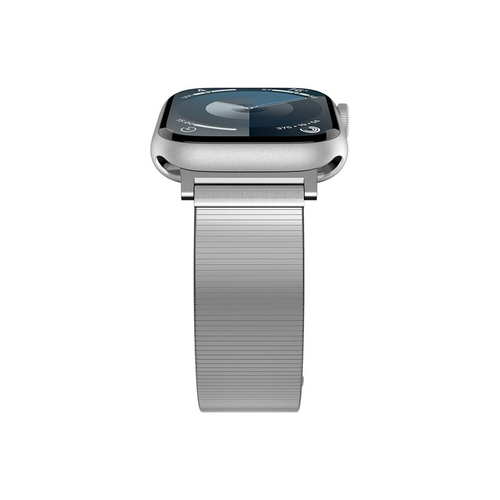 Spigen-Sleek-Link-reminek-Apple-Watch-49-46-45-44-42mm-stribrny