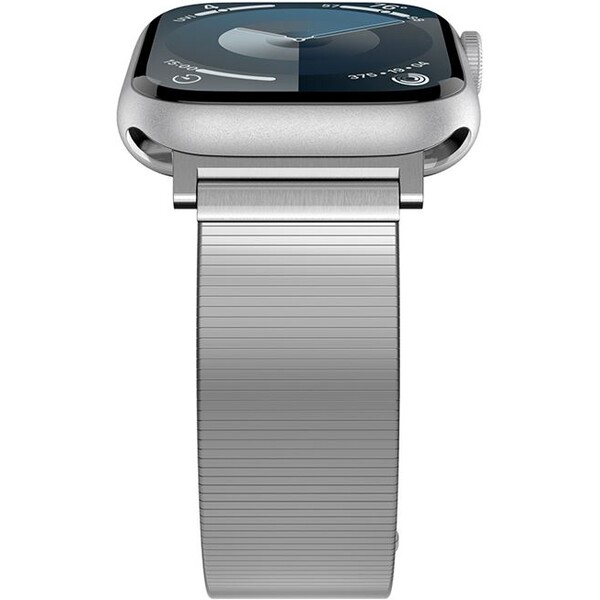 Spigen-Sleek-Link-reminek-Apple-Watch-49-46-45-44-42mm-stribrny