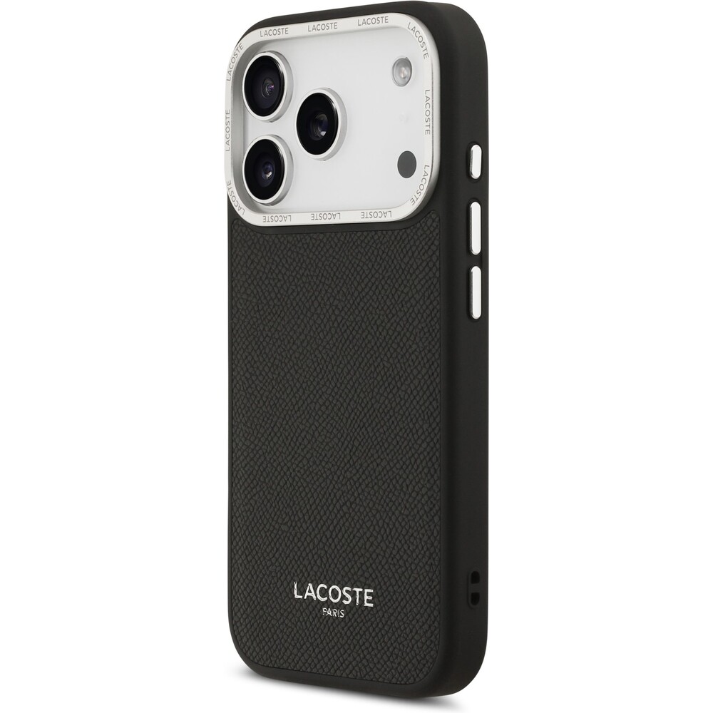 Lacoste-PU-Leather-Champs-Elysees-MagSafe-kryt-iPhone-17-Pro-cerny