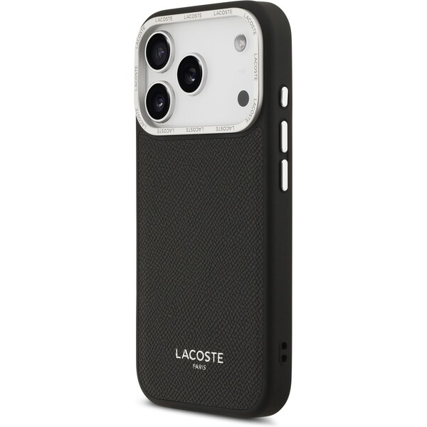 Lacoste-PU-Leather-Champs-Elysees-MagSafe-kryt-iPhone-17-Pro-cerny