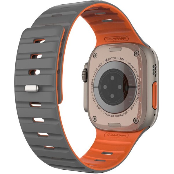 FIXED-Silicone-Magnetic-Strap-reminek-Apple-Watch-44-45-46-49mm-svetle-sedy