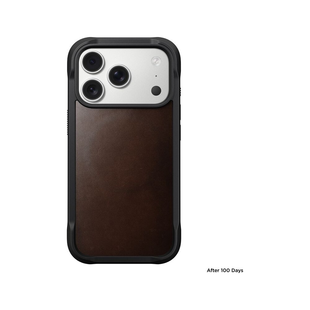 Nomad-Rugged-Leather-Case-Horween-MagSafe-kozeny-kryt-iPhone-17-Pro-Rustic-Brown