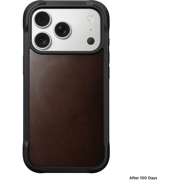 Nomad-Rugged-Leather-Case-Horween-MagSafe-kozeny-kryt-iPhone-17-Pro-Rustic-Brown