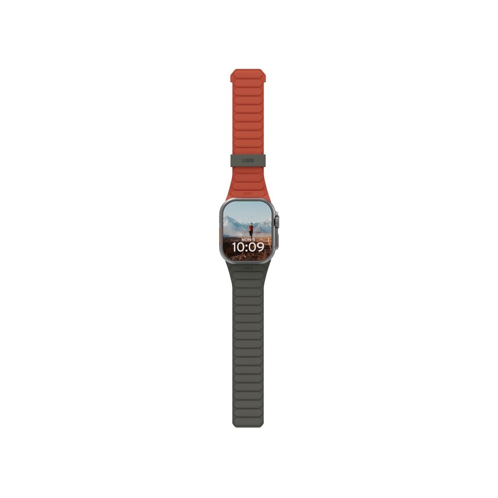 UAG-Pathfinder-reminek-Apple-Watch-49-46-45-44-42mm-olivovy-oranzovy
