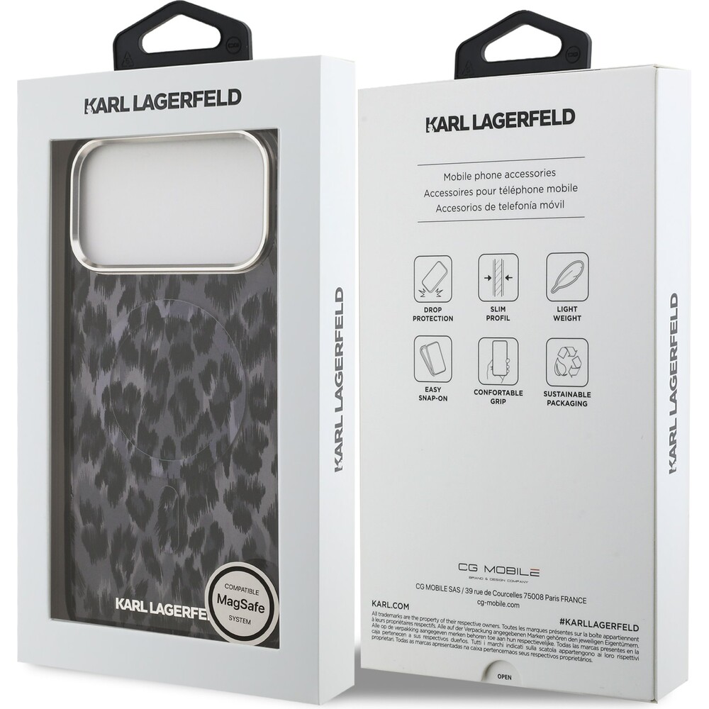 Karl-Lagerfeld-IML-Leopard-MagSafe-Zadni-Kryt-pro-iPhone-17-Pro-Max-sedy