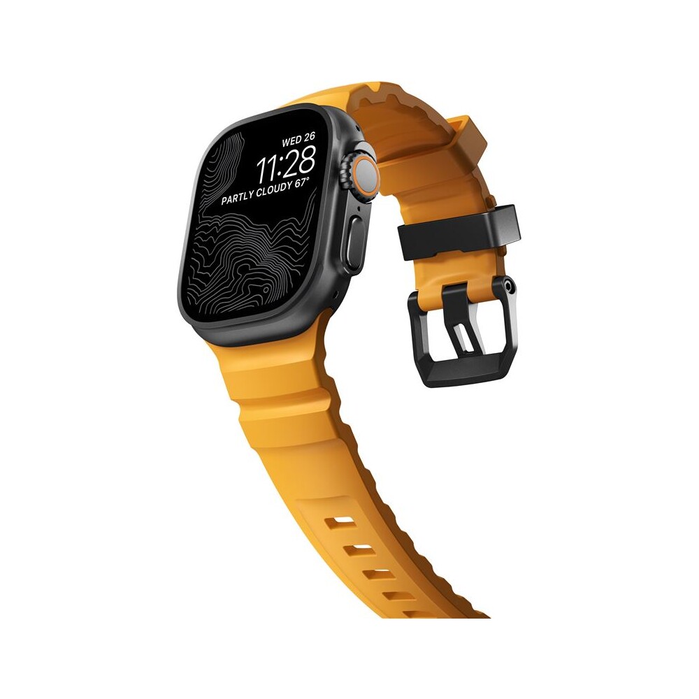 Nomad-Rocky-Point-Band-reminek-Apple-Watch-49-45-44-42mm-cerny-oranzovy