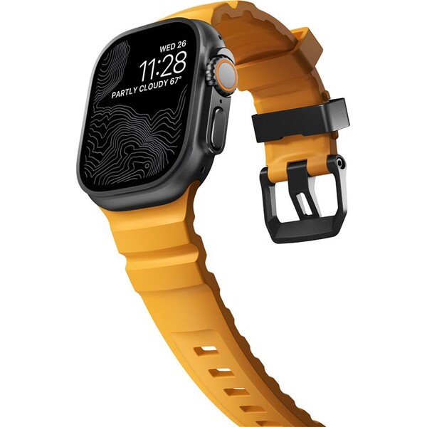 Nomad-Rocky-Point-Band-reminek-Apple-Watch-49-45-44-42mm-cerny-oranzovy