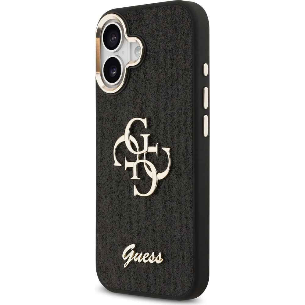 Guess-PU-Fixed-Glitter-4G-Metal-Frame-kryt-iPhone-17-cerny