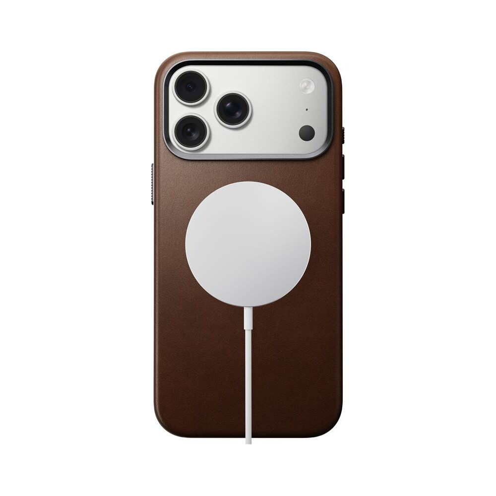 Nomad-Traditional-Leather-Case-MagSafe-kozeny-kryt-iPhone-17-Pro-Max-Brown
