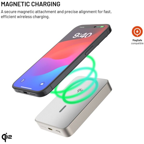 FIXED-MagZen-10-Crystal-MagSafe-Qi2-powerbanka-10000mAh-titanova