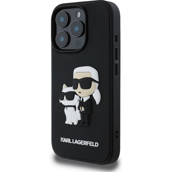 Karl-Lagerfeld-PU-Saffiano-Karl-and-Choupette-kryt-pro-iPhone-16-Pro-Max-cerny
