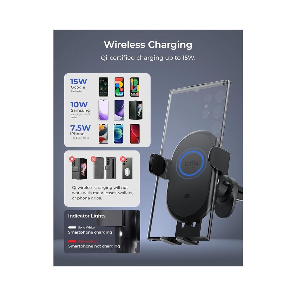 iOttie-AutoSense-2-Wireless-Air-Vent-Mount-drzak-do-auta-s-nabijenim-cerny