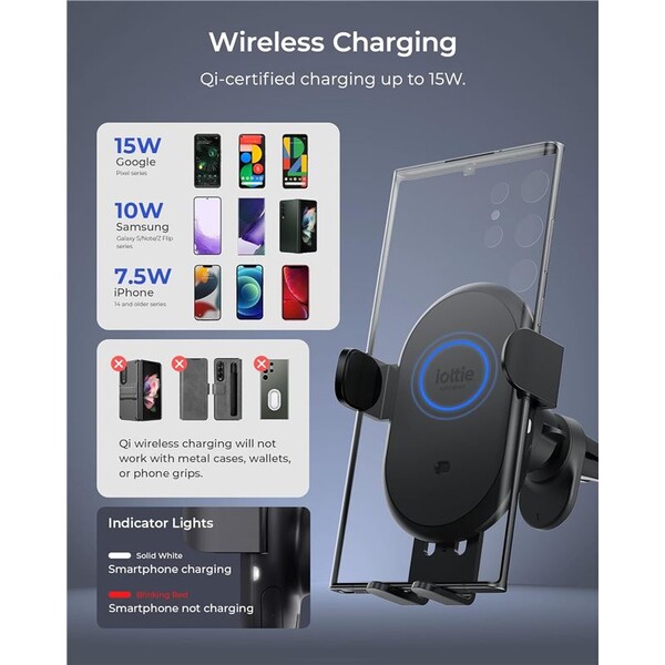 iOttie-AutoSense-2-Wireless-Air-Vent-Mount-drzak-do-auta-s-nabijenim-cerny