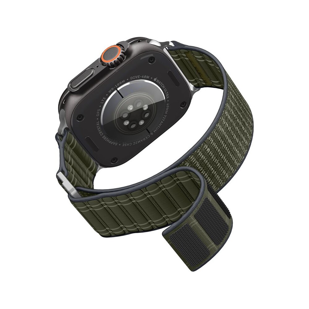 Spigen-Fabric-Band-reminek-hook-and-loop-Apple-Watch-49-46-45-44mm-zeleny