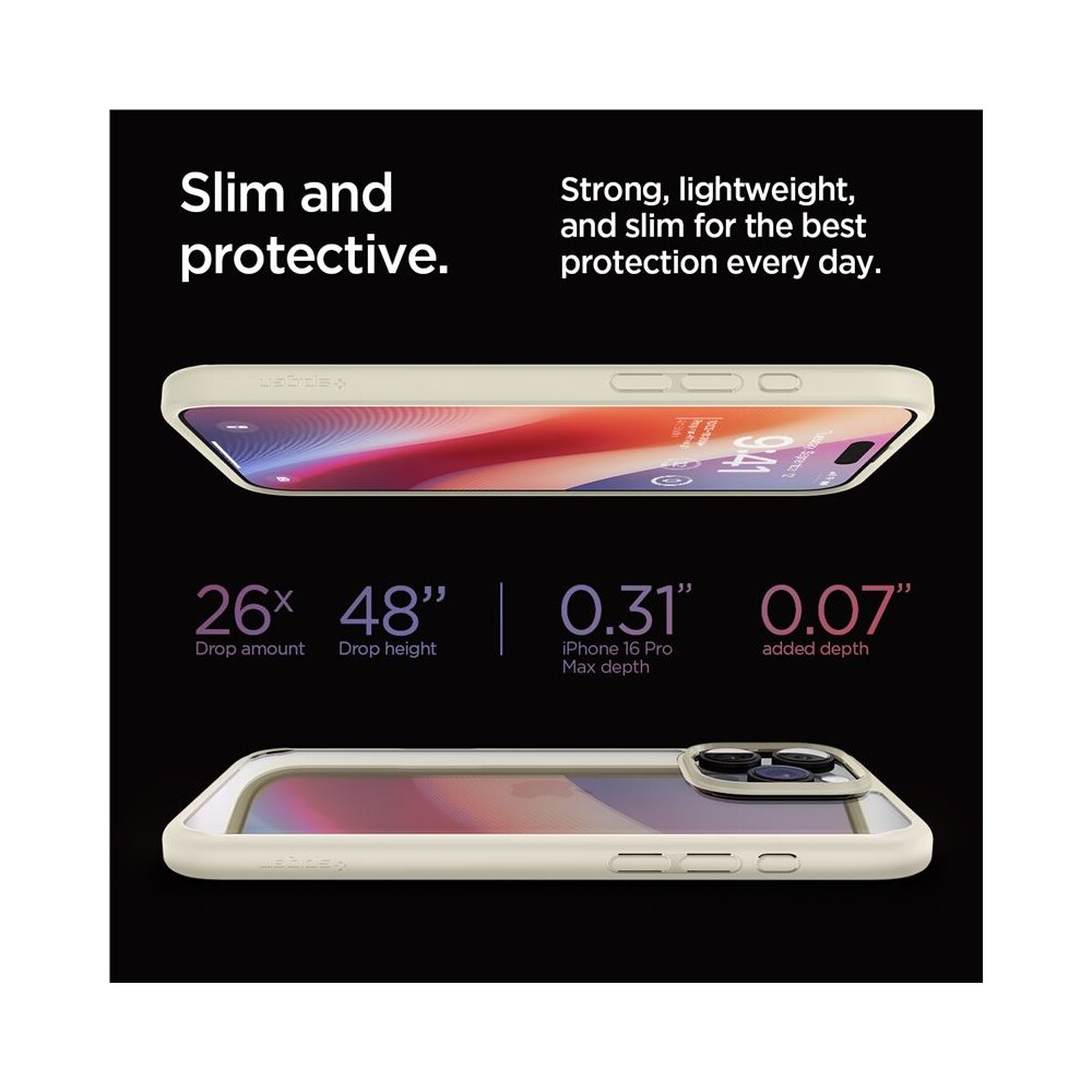 Spigen-Crystal-Hybrid-kryt-iPhone-16-Pro-Max-mute-beige