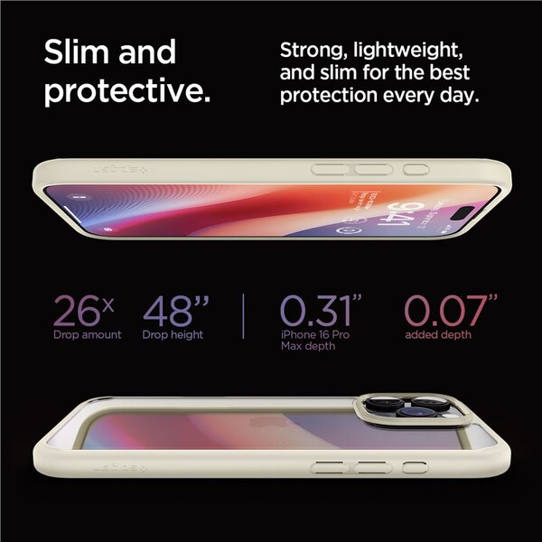 Spigen-Crystal-Hybrid-kryt-iPhone-16-Pro-Max-mute-beige