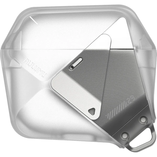 Aulumu-A29-Geometric-Case-pouzdro-AirPods-4-Translucent-White