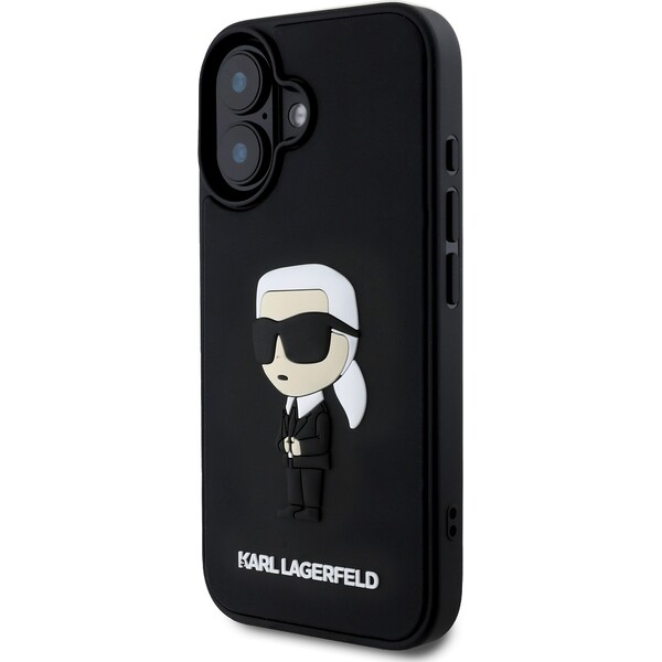 Karl-Lagerfeld-3D-Rubber-Ikonik-kryt-pro-iPhone-16-cerny