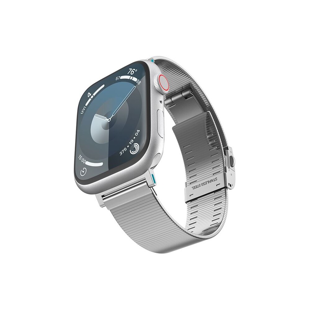 Spigen-Sleek-Link-reminek-Apple-Watch-49-46-45-44-42mm-stribrny