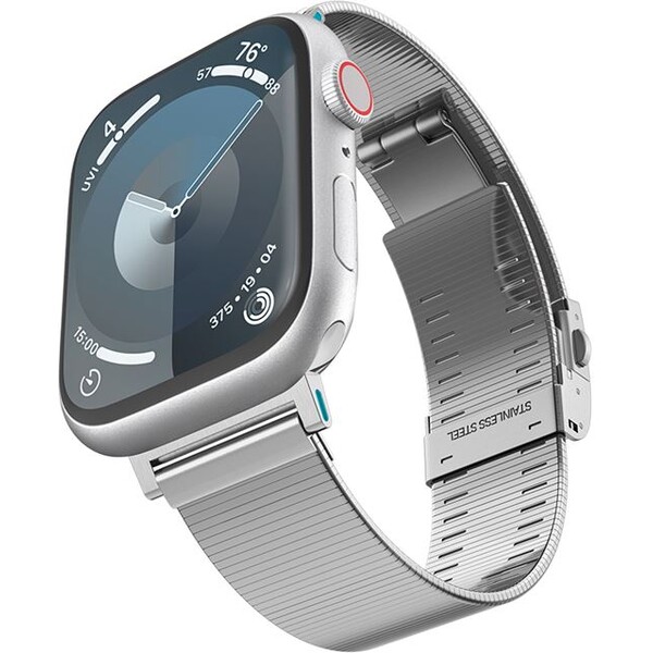 Spigen-Sleek-Link-reminek-Apple-Watch-49-46-45-44-42mm-stribrny