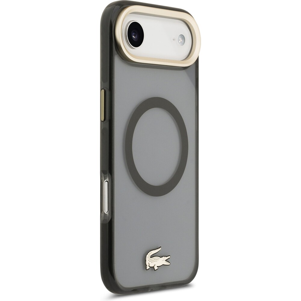 Lacoste-PC-TPU-Frosted-Finish-zlaty-Logo-MagSafe-kryt-iPhone-Air-cerny