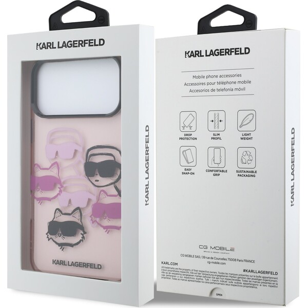 Karl-Lagerfeld-IML-Multi-K-CH-Heads-Zadni-Kryt-pro-iPhone-17-Pro-Max-ruzovy