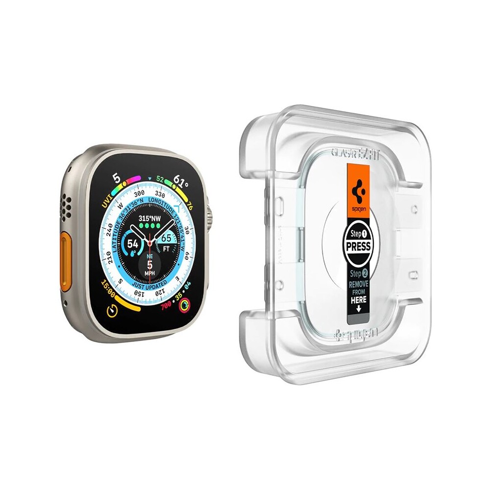 Spigen-Glass-EZ-Fit-2-Pack-sklo-Apple-Watch-Ultra-49mm-cire