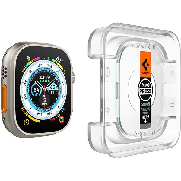 Spigen-Glass-EZ-Fit-2-Pack-sklo-Apple-Watch-Ultra-49mm-cire