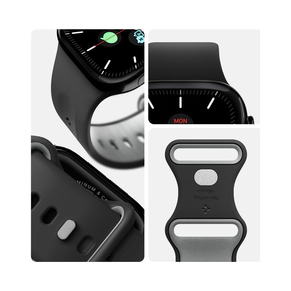 Spigen-Nano-Pop-Band-reminek-Apple-Watch-49-46-45-44mm-cerny-sedy