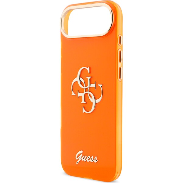 Guess-IML-4G-Script-Metal-Logo-kryt-iPhone-Air-oranzovy