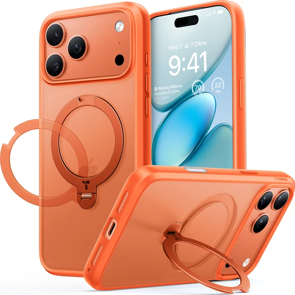 Torras-Ostand-Q3-Spin-MagSafe-kryt-iPhone-17-Pro-energy-orange