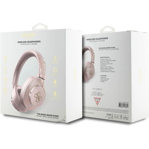 Guess-PU-4G-Metal-Logo-ENC-bezdratova-sluchatka-ruzova
