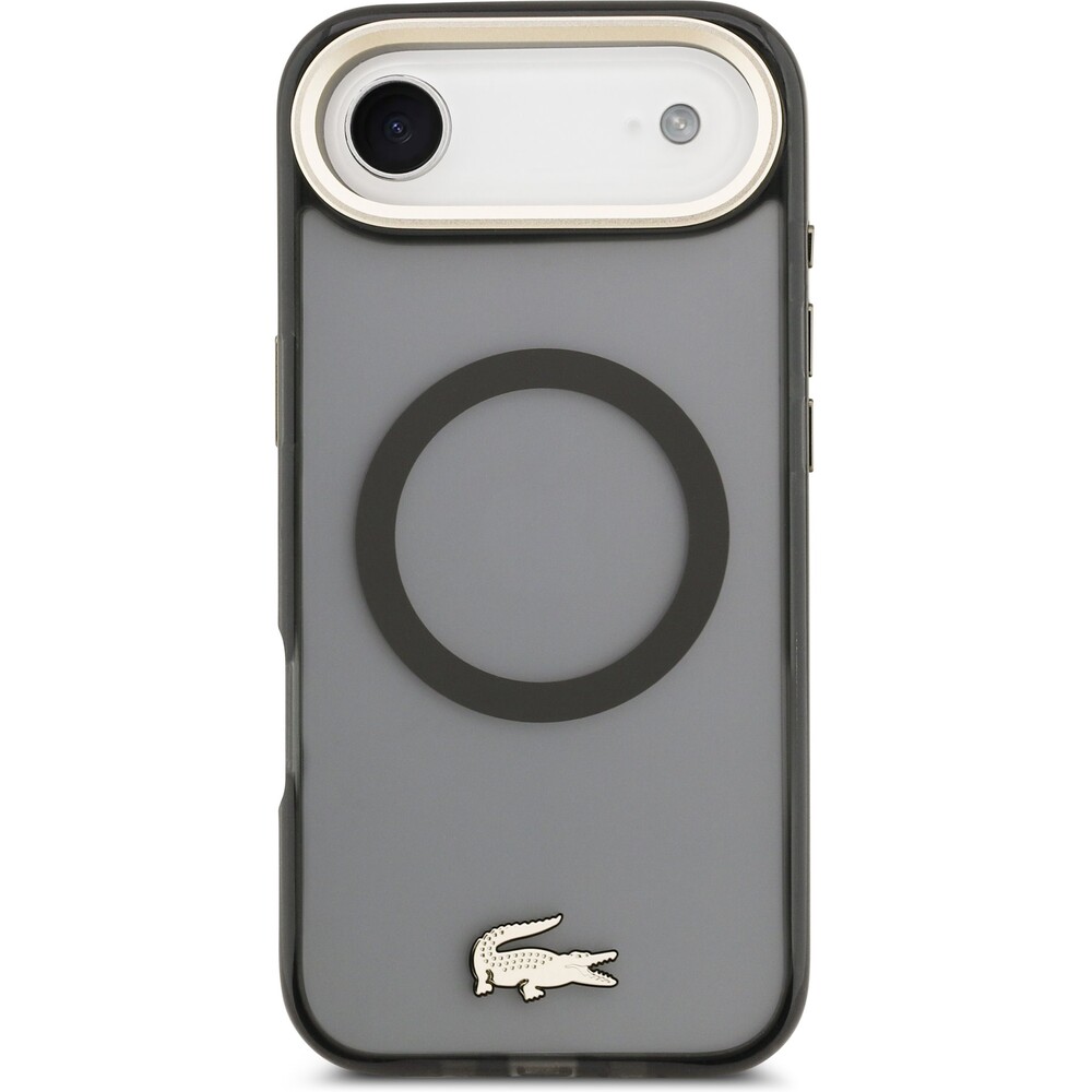 Lacoste-PC-TPU-Frosted-Finish-zlaty-Logo-MagSafe-kryt-iPhone-Air-cerny